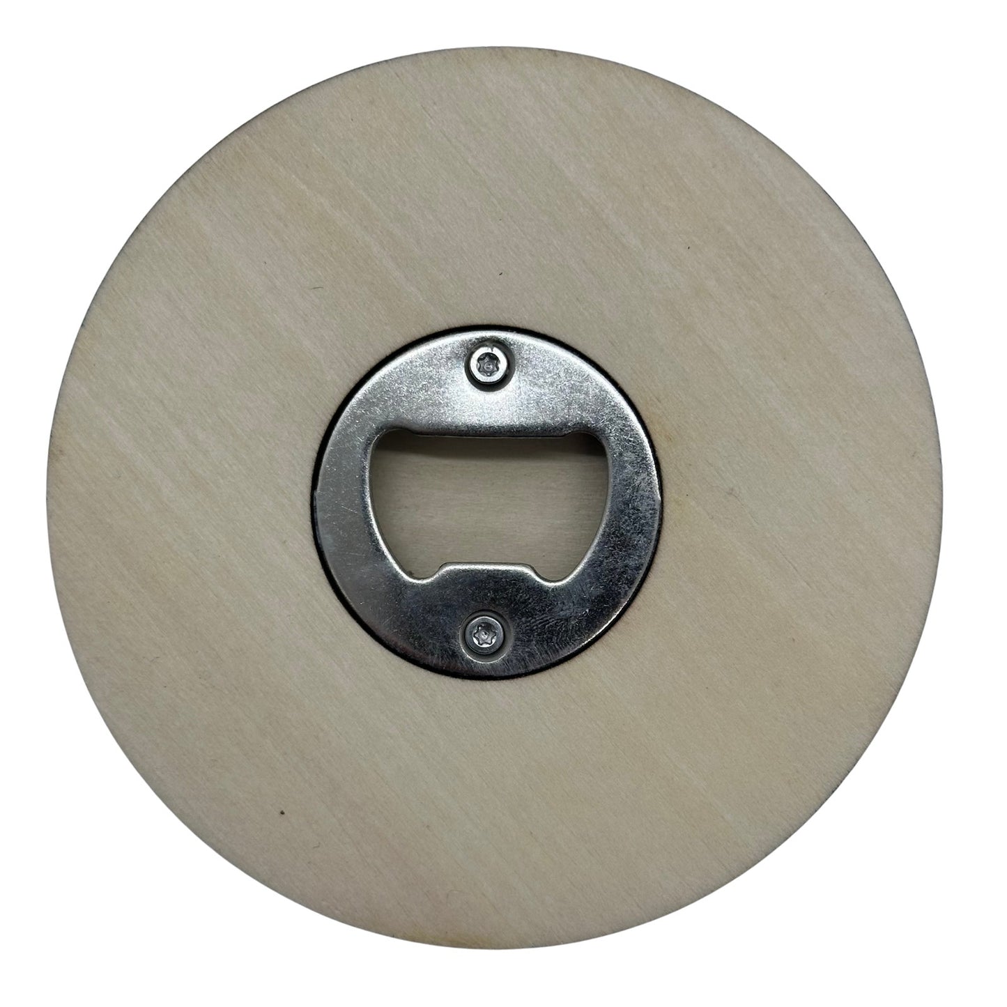 Disc Golf Mini Personalized Wood Laser Engraved Bottle Opener 4"