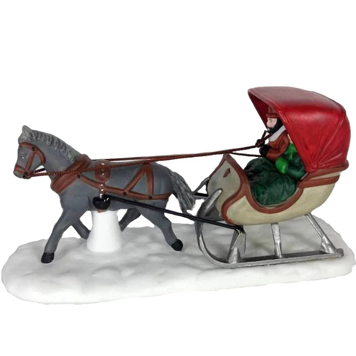 Dept 56 One Horse Open Sleigh Heritage Village Collection #5982-0 Retired W/ Box