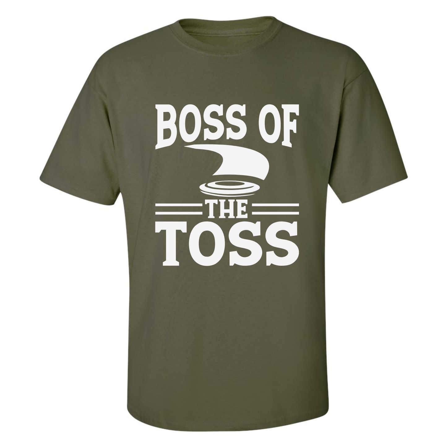 Disc Golf Shirt BOSS of the TOSS Mens Discgolfing Graphic T-Shirt
