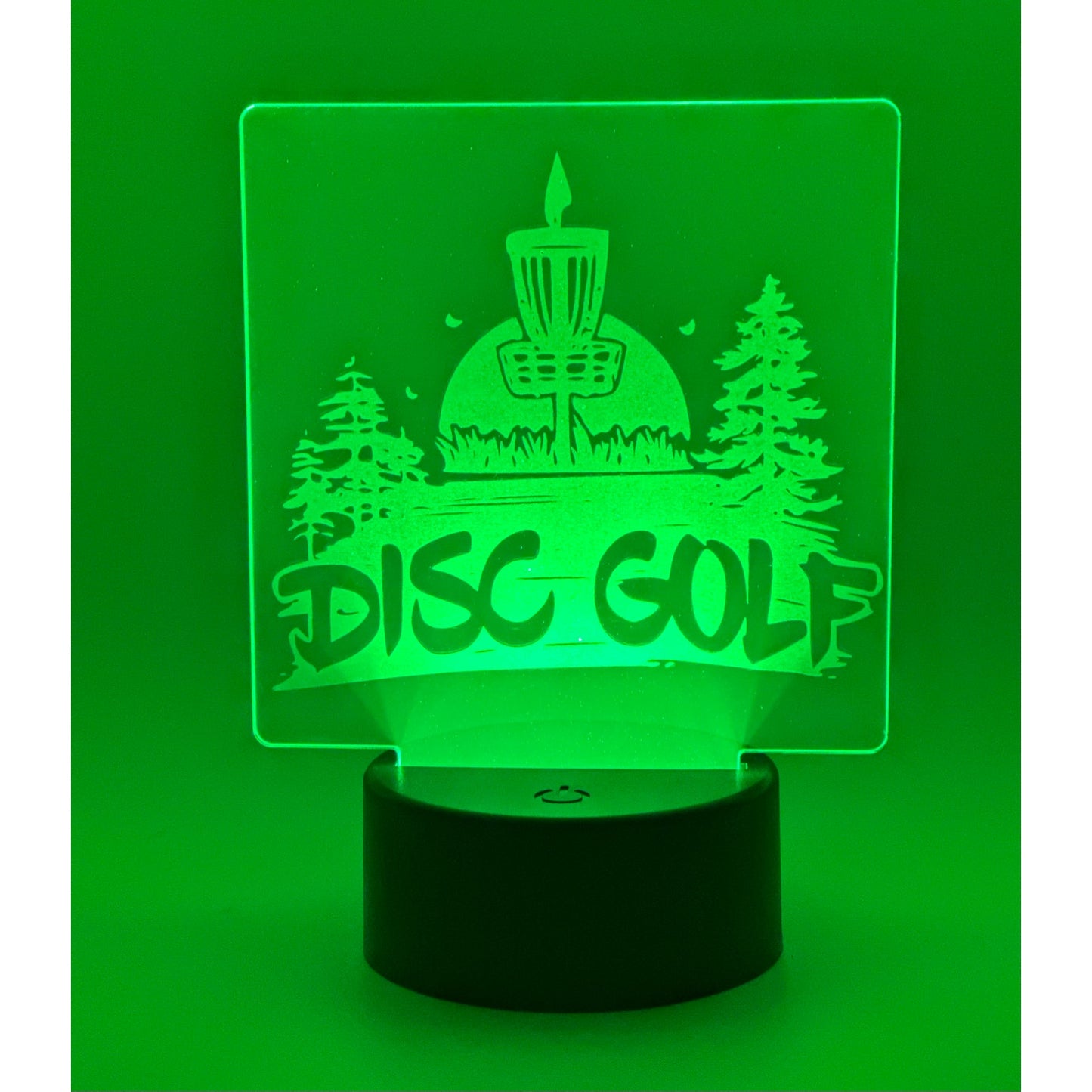 Disc Golf Laser Engraved LED light, Disc Golf Gift, Sport Gift, LED Night Light, Engraved Gift, Coach Gift, Player Gift, Golf, Sports, Frisbee