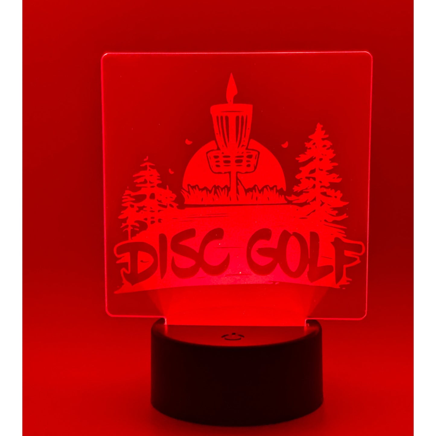 Disc Golf Laser Engraved LED light, Disc Golf Gift, Sport Gift, LED Night Light, Engraved Gift, Coach Gift, Player Gift, Golf, Sports, Frisbee