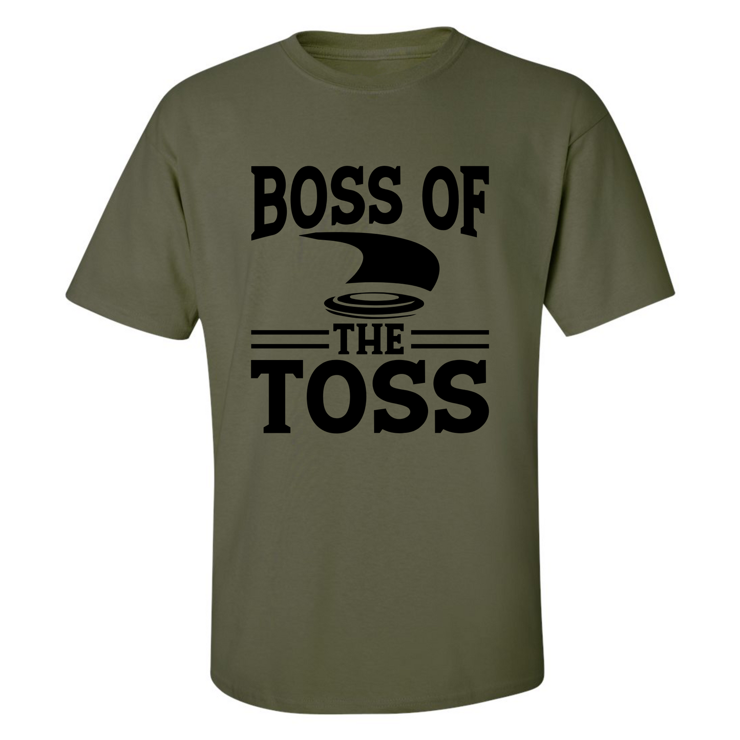 Disc Golf Shirt BOSS of the TOSS Mens Discgolfing Graphic T-Shirt