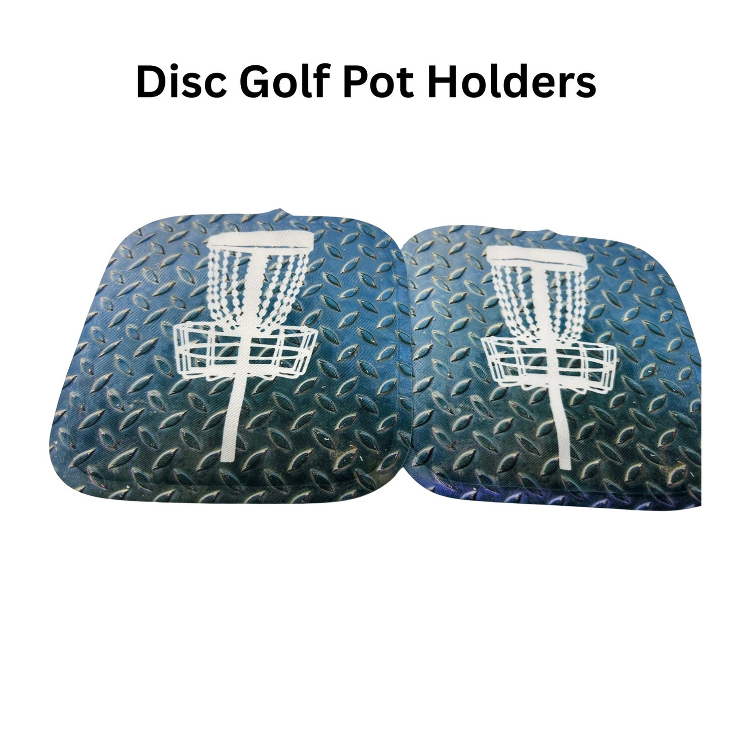Disc Golf Pot Holders Set Discgolfing Kitchen Decor Discgolfer Gift