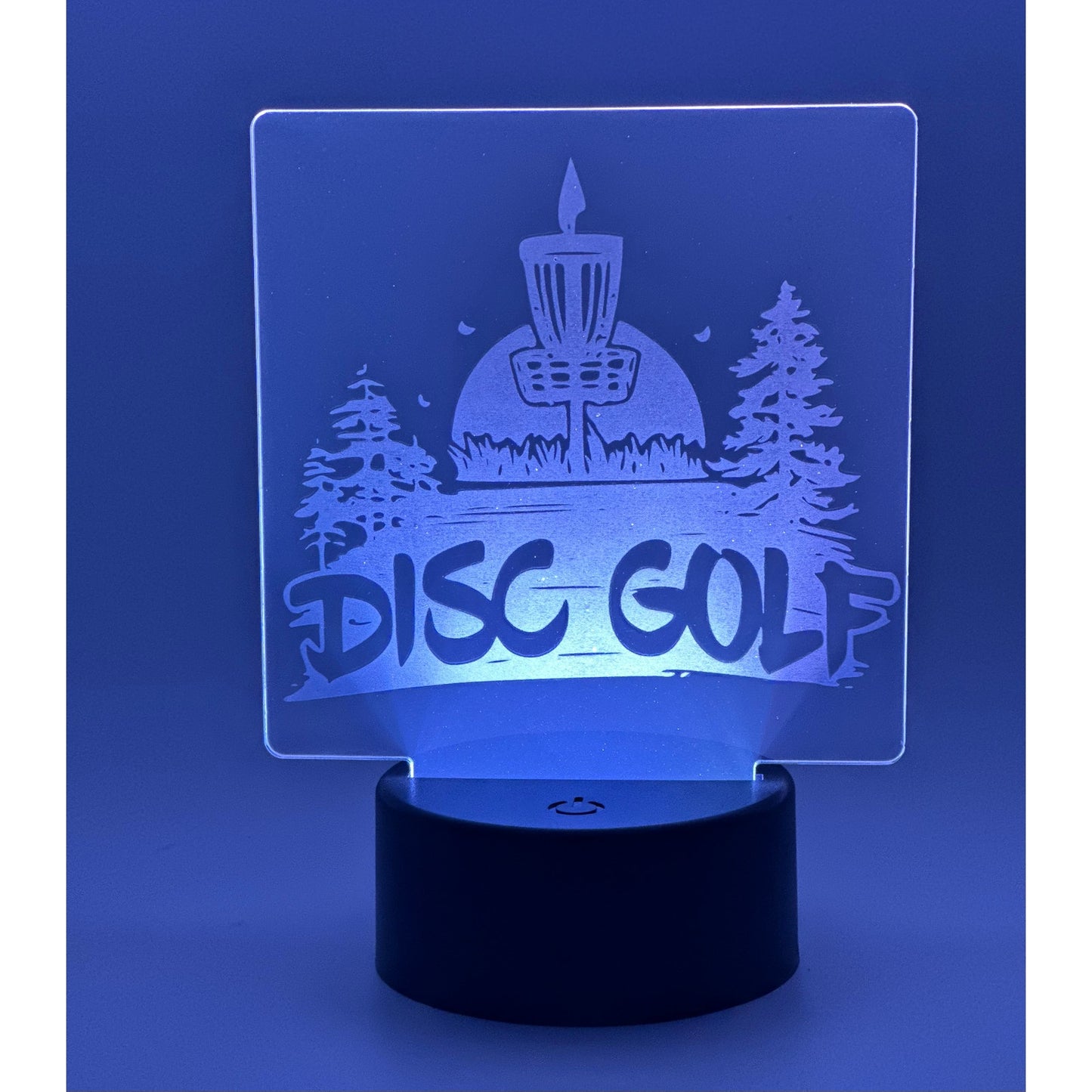 Disc Golf Laser Engraved LED light, Disc Golf Gift, Sport Gift, LED Night Light, Engraved Gift, Coach Gift, Player Gift, Golf, Sports, Frisbee