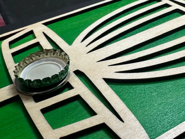 Disc Golf Custom Bottle Opener Wall Mounted Discgolfer Gift