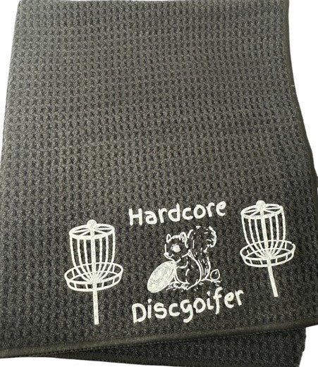 Disc Golf Towel Customized W/ YOUR LOGO Waffle W/Grommet Clip Golfing Towel