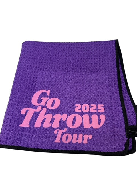 Disc Golf Towel Customized W/ YOUR LOGO Waffle W/Grommet Clip Golfing Towel
