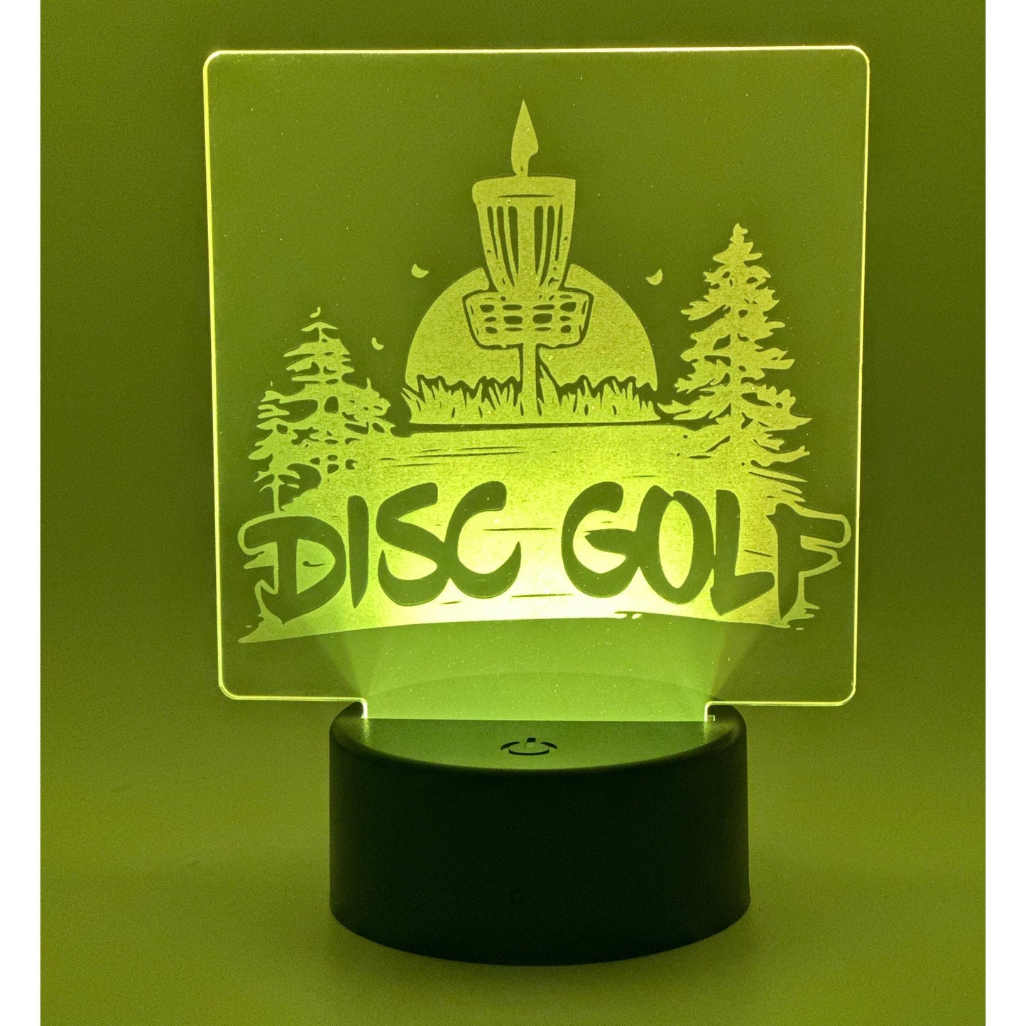 Disc Golf Laser Engraved LED light, Disc Golf Gift, Sport Gift, LED Night Light, Engraved Gift, Coach Gift, Player Gift, Golf, Sports, Frisbee