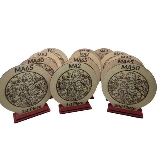 Custom Laser Engraved Mini Trophies Custom Sports Plaque Customizable Wood Trophy Gift