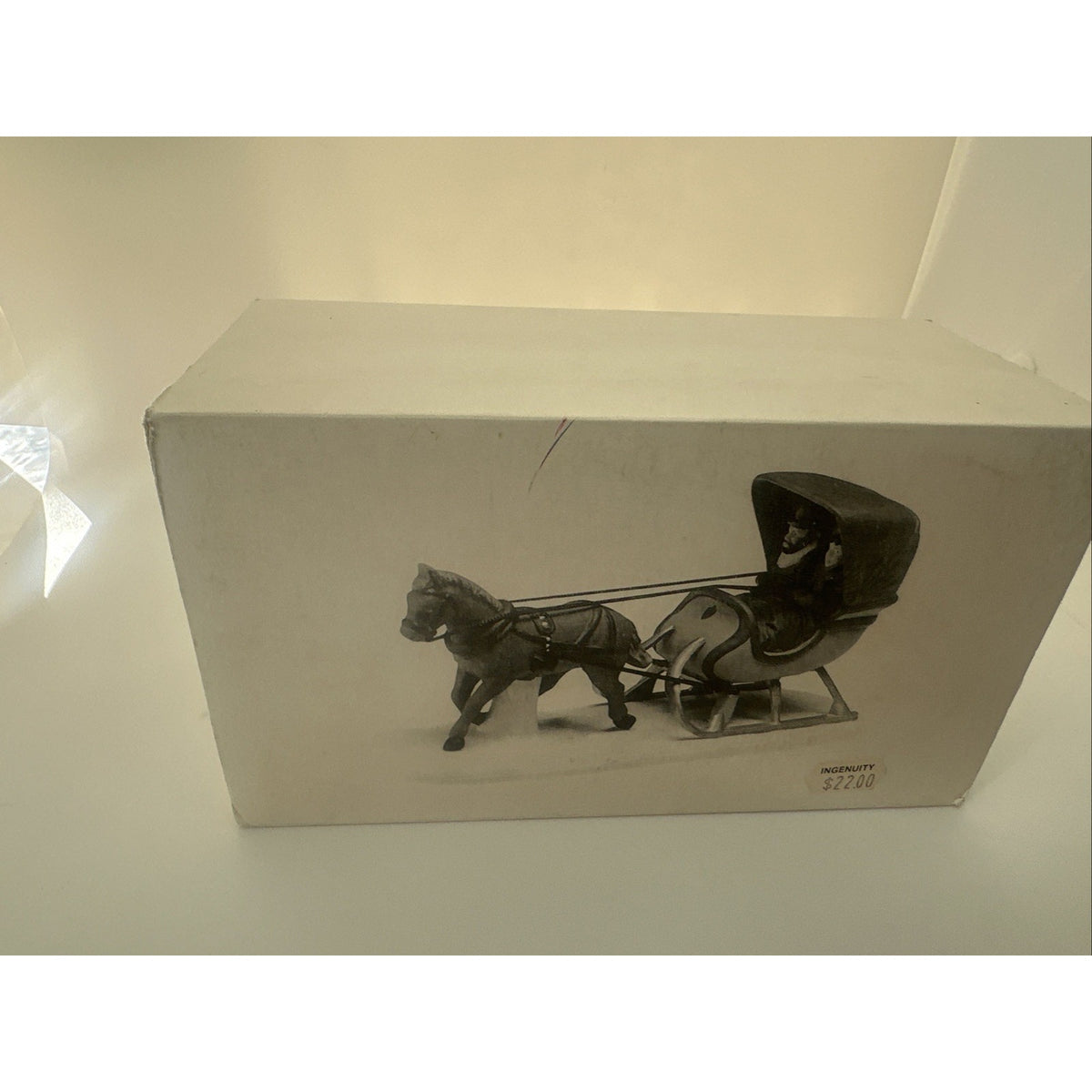 Dept 56 One Horse Open Sleigh Heritage Village Collection #5982-0 Retired W/ Box