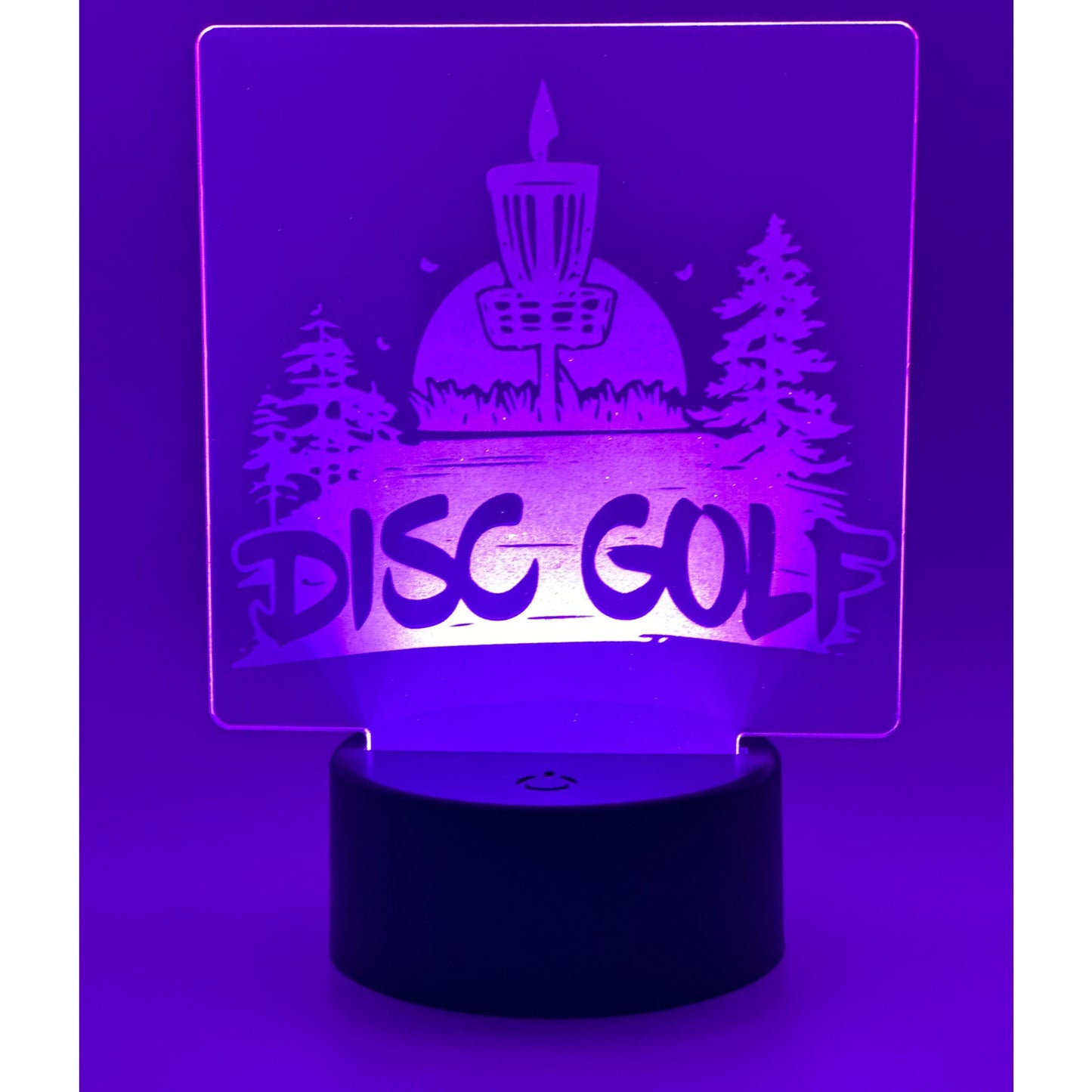 Disc Golf Laser Engraved LED light, Disc Golf Gift, Sport Gift, LED Night Light, Engraved Gift, Coach Gift, Player Gift, Golf, Sports, Frisbee