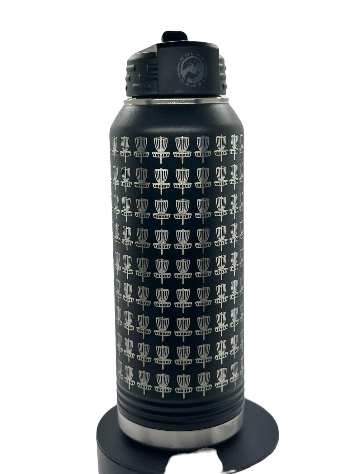 Disc Golf BASKETS Laser Engraved 32oz Water Bottle Custom Gift