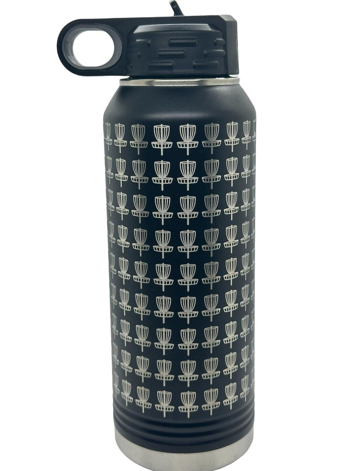 Disc Golf BASKETS Laser Engraved 32oz Water Bottle Custom Gift