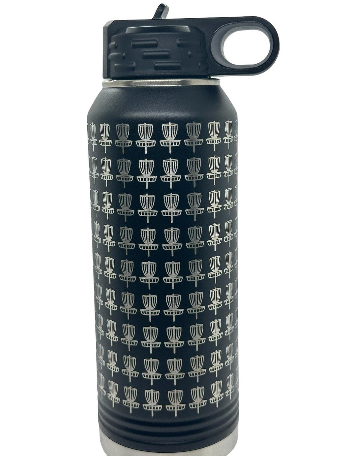 Disc Golf BASKETS Laser Engraved 32oz Water Bottle Custom Gift