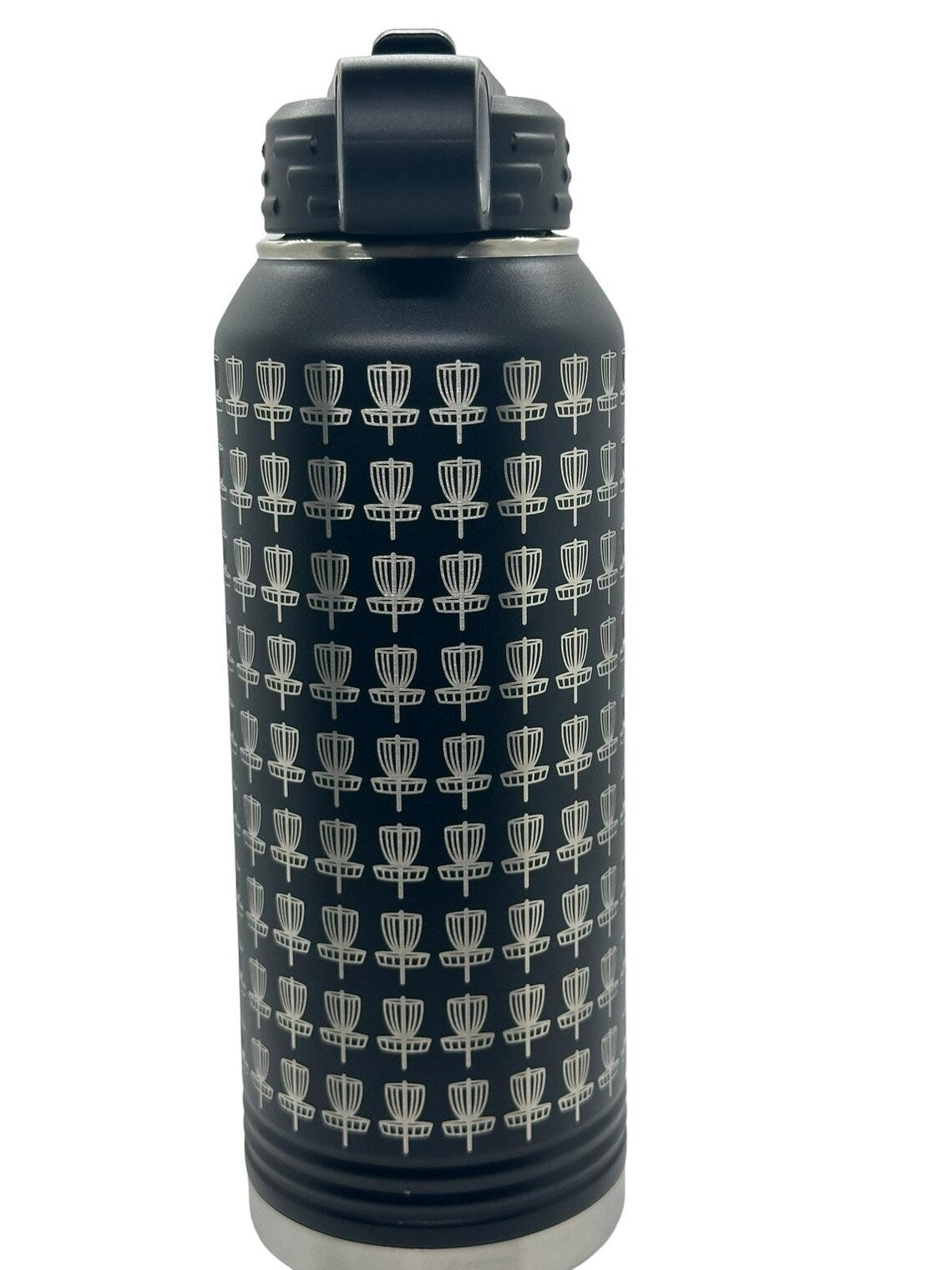 Disc Golf BASKETS Laser Engraved 32oz Water Bottle Custom Gift