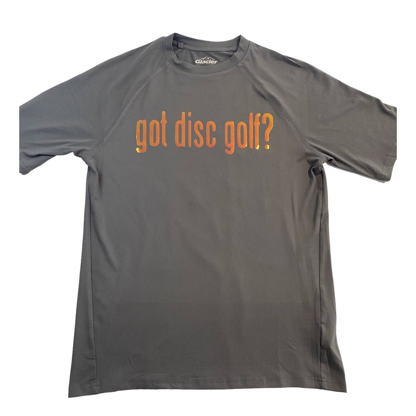 Disc Golf Shirt Holographic Logo GOT DISC GOLF Jersey Glacier S Grey Dri Fit