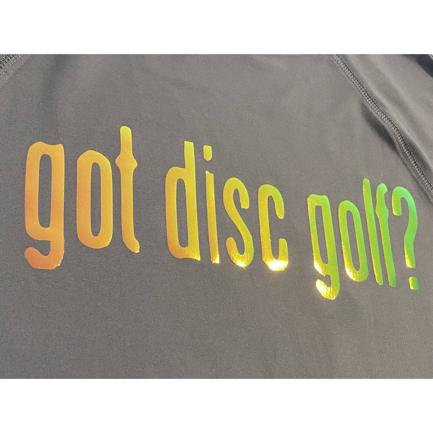 Disc Golf Shirt Holographic Logo GOT DISC GOLF Jersey Glacier S Grey Dri Fit