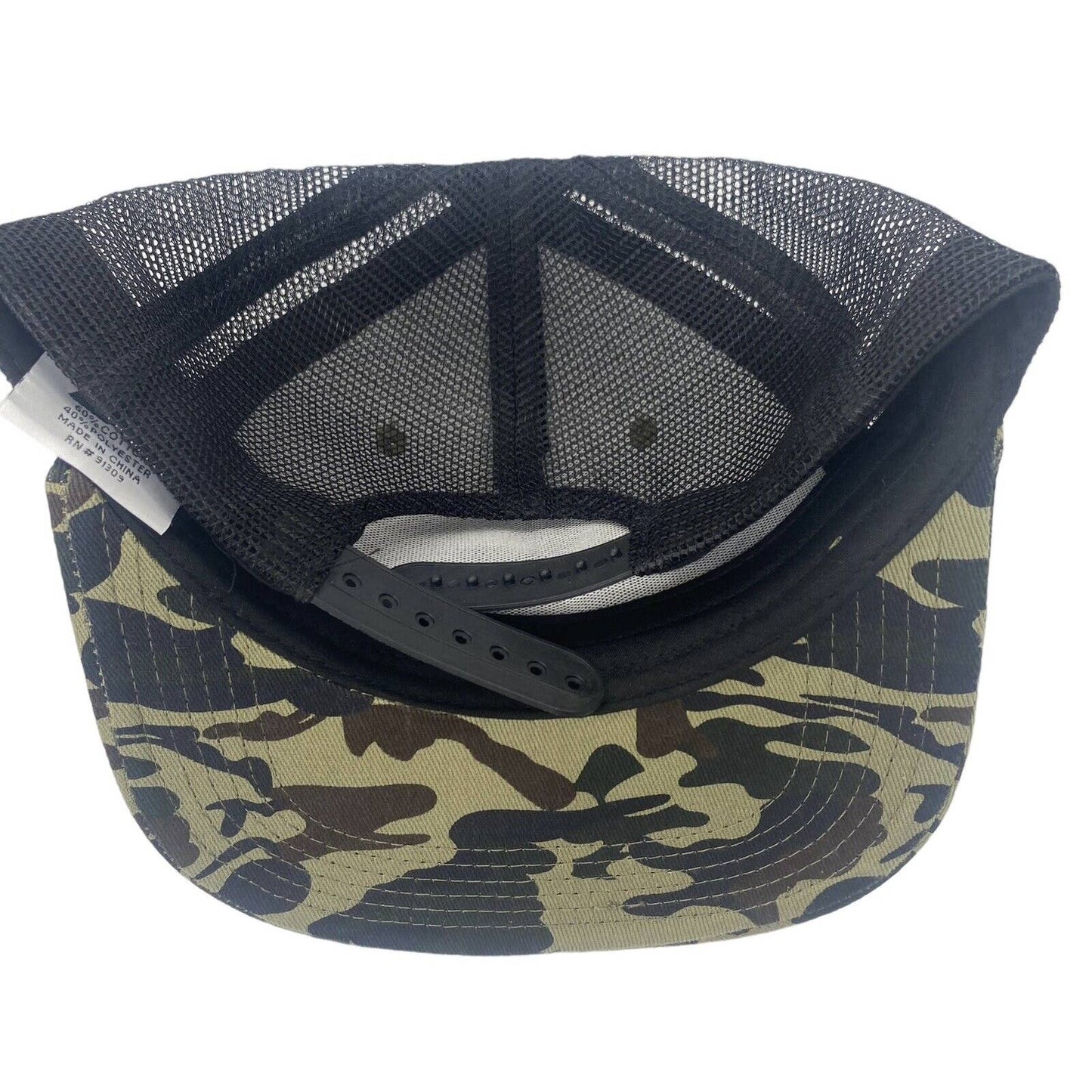 Disc Golf TARGET BASKET CAMO Hat Trucker Cap Snap Back Disc Golf Vinyl Logo