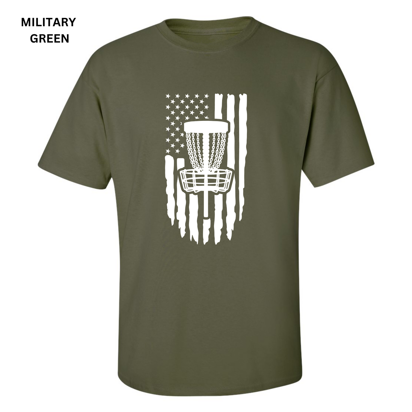 Disc Golf T-Shirt PATRIOTIC AMERICAN FLAG Shirt