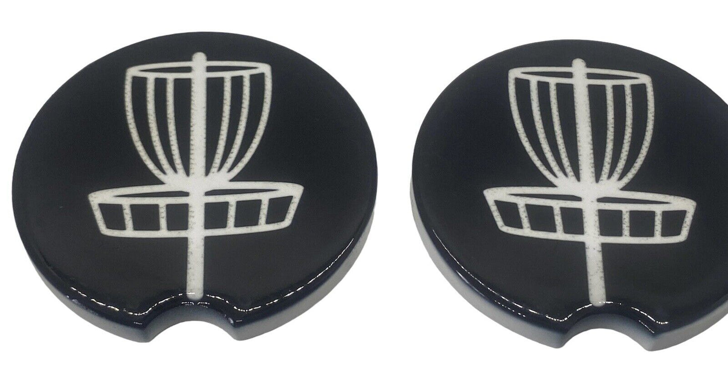 Disc Golf Car Drink Coasters 2 Pack