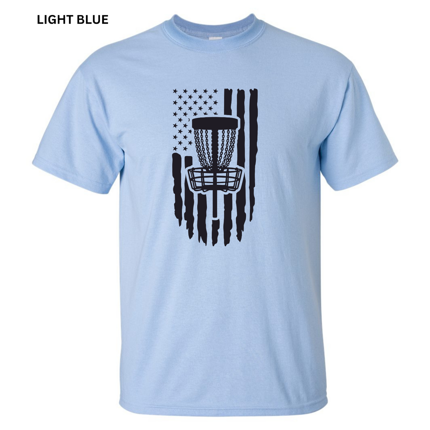 Disc Golf T-Shirt PATRIOTIC AMERICAN FLAG Shirt