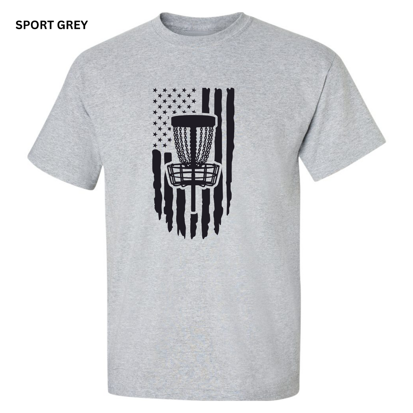 Disc Golf T-Shirt PATRIOTIC AMERICAN FLAG Shirt