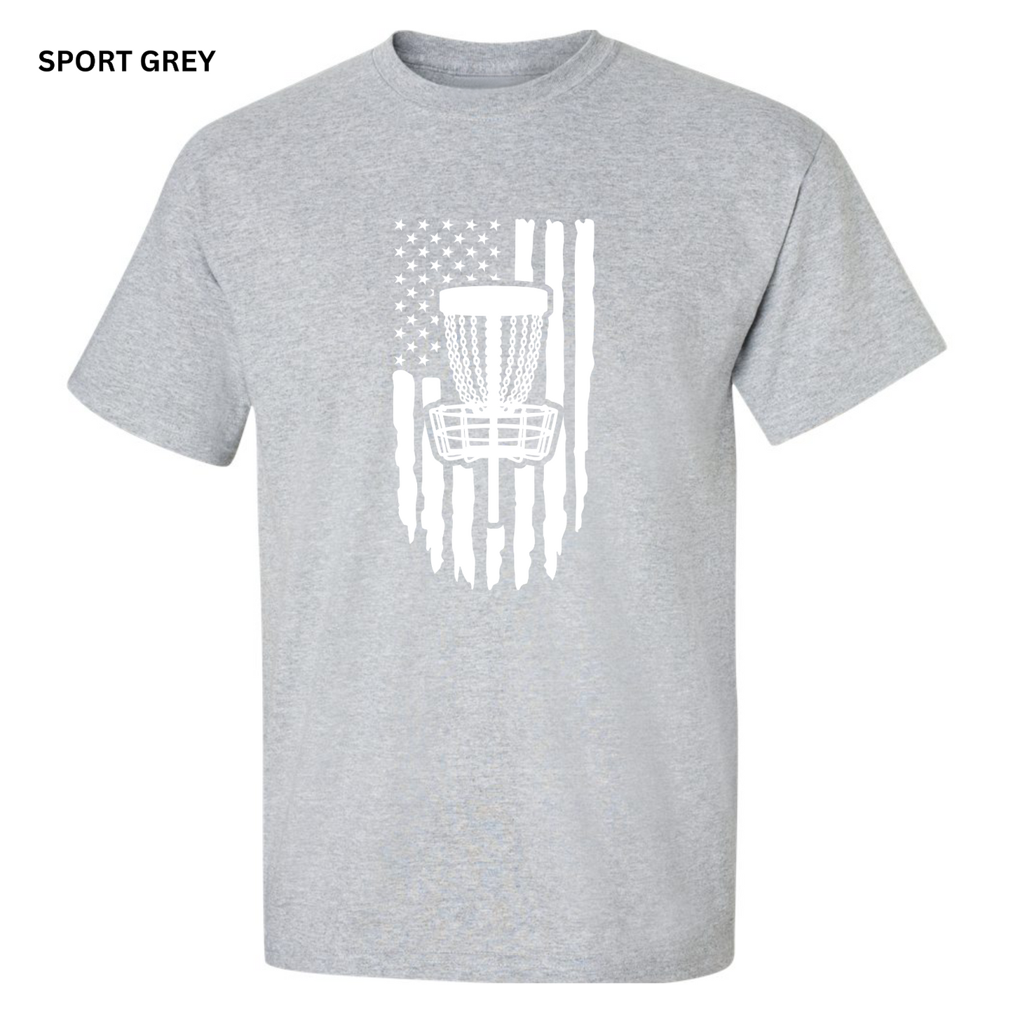 Disc Golf T-Shirt PATRIOTIC AMERICAN FLAG Shirt