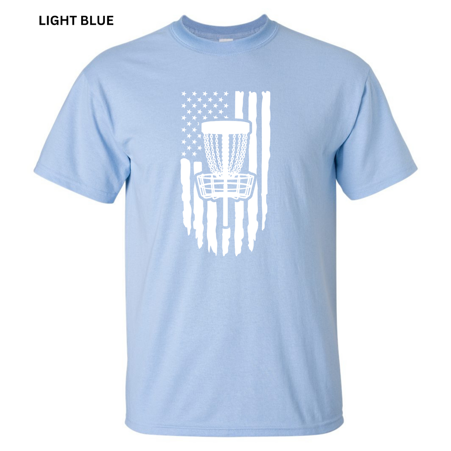 Disc Golf T-Shirt PATRIOTIC AMERICAN FLAG Shirt