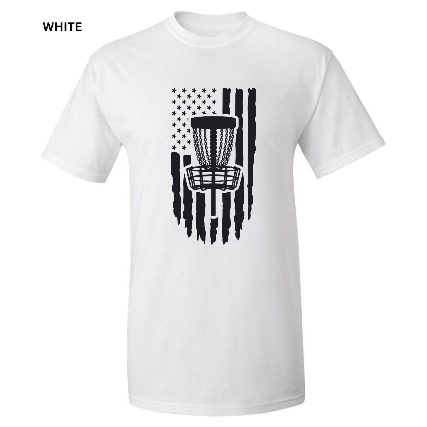 Disc Golf T-Shirt PATRIOTIC AMERICAN FLAG Shirt