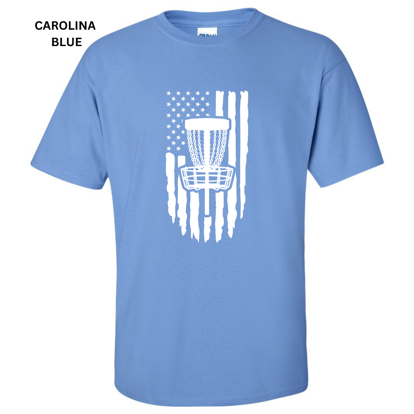 Disc Golf T-Shirt PATRIOTIC AMERICAN FLAG Shirt