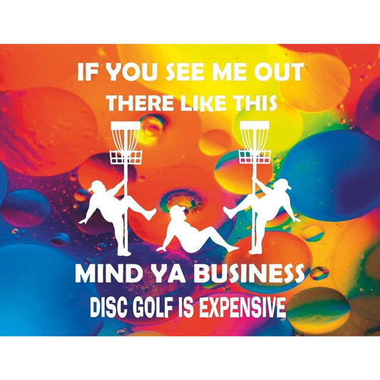 Disc Golf Funny Stripper Man PSYCHADELIC Mousepad Mouse Pad Computer Golf Gift