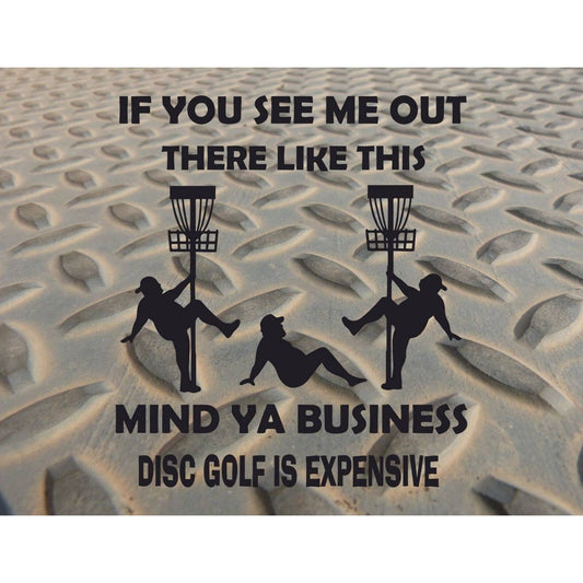 Disc Golf Funny Stripper Man TRUCKER Mousepad Mouse Pad Computer Golf Gift