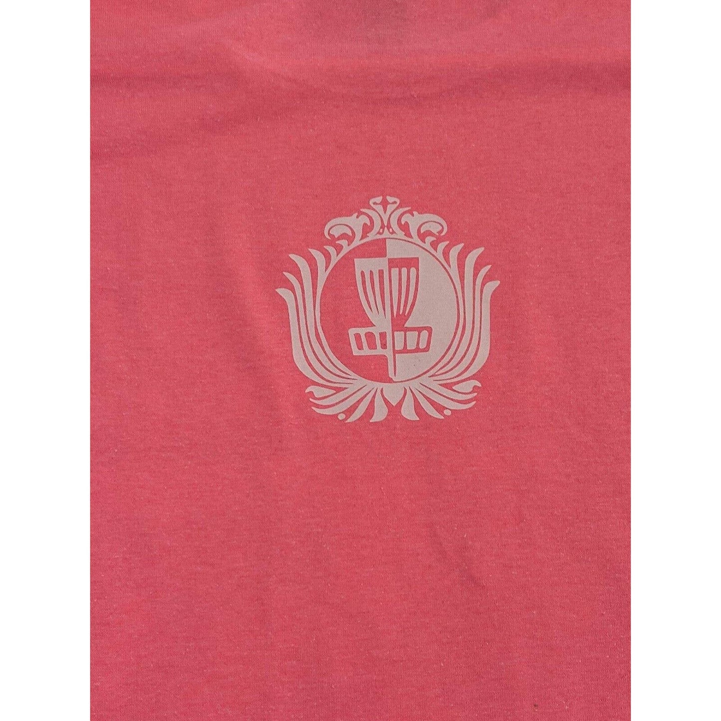 Disc Golf Shirt Disc GOLF LIFE Logo XL Graphic T-Shirt Gildan PINK