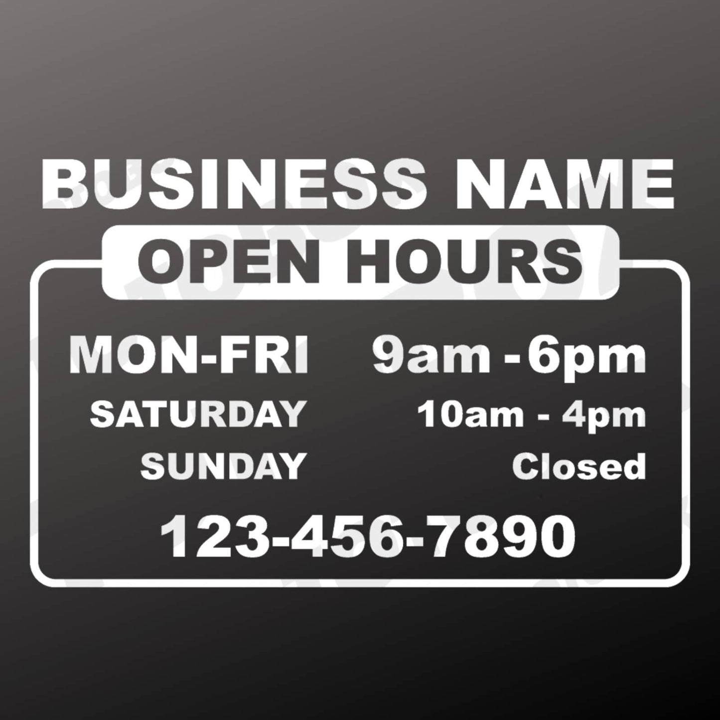 Custom Business Retail Store Sign Office Vehicle Vinyl Decal Window Letter