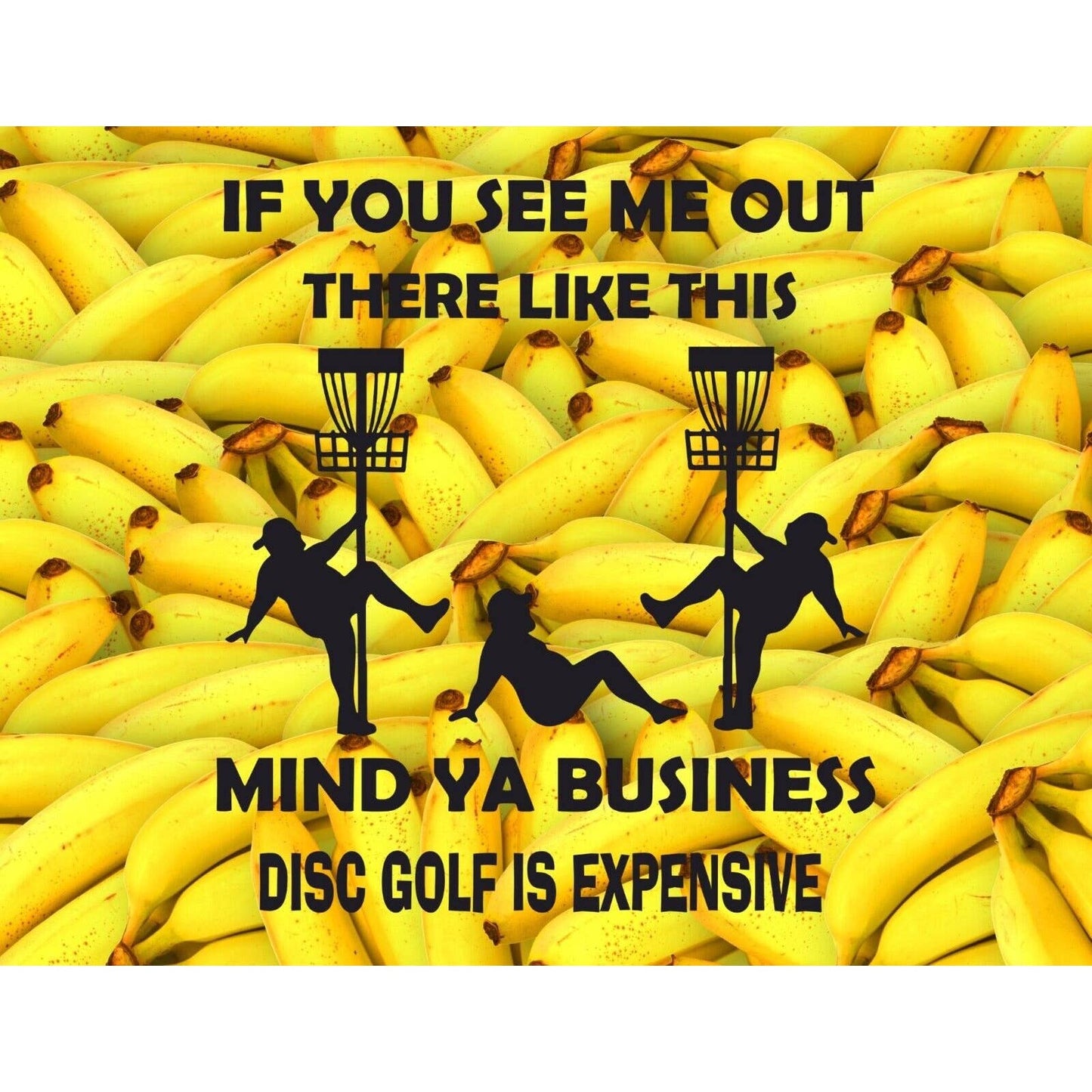 Disc Golf Funny Stripper Man BANANAS Mousepad Mouse Pad Computer Golf Gift