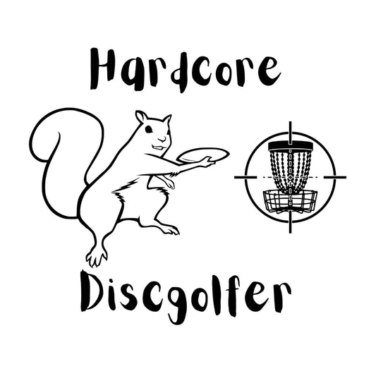 Disc Golf HARDCORE SQUIRREL Mouse Pad Golf Basket Gaming Desk Mat Custom Gift