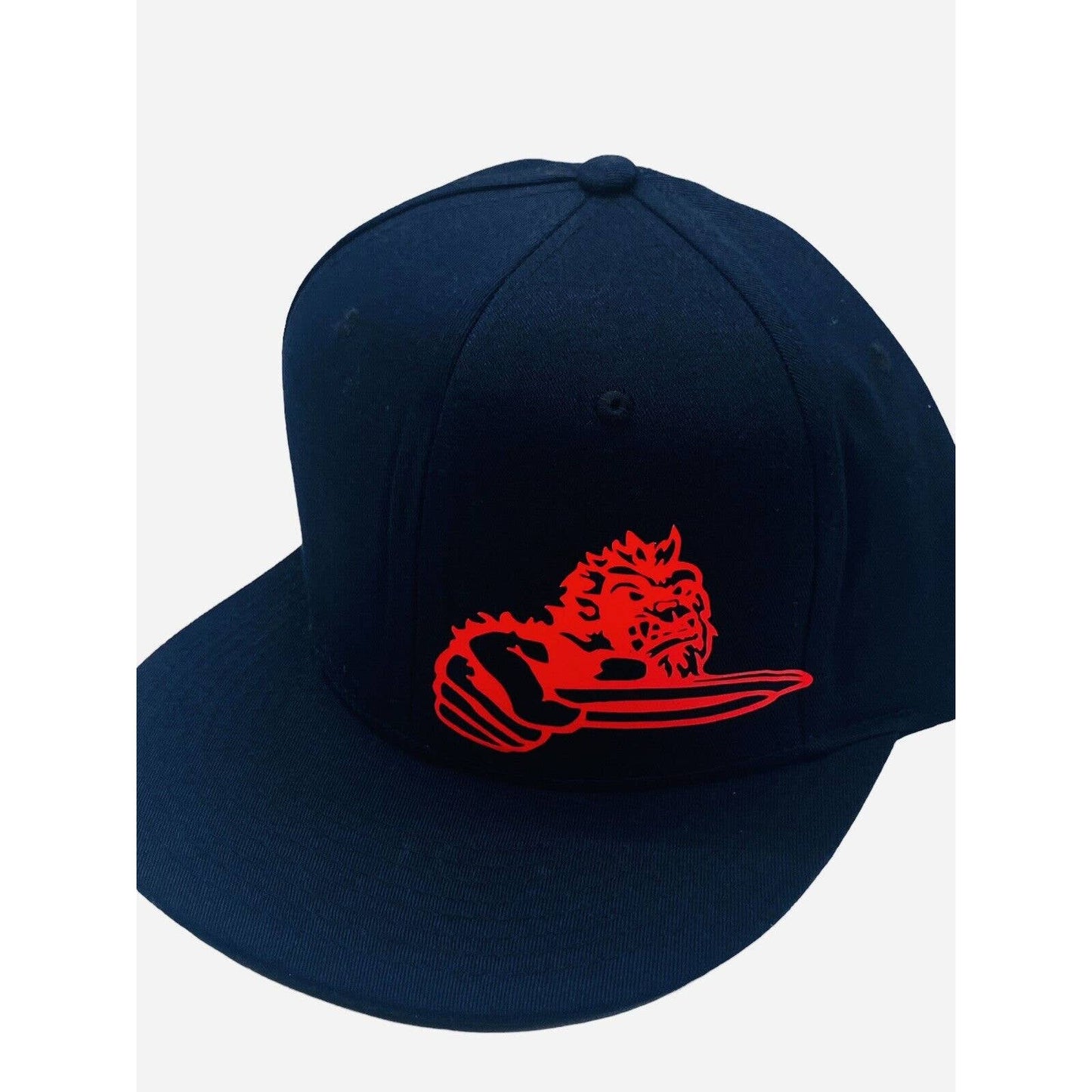 Disc Golf Hat Cap GOLFING GORILLA Adjustable Snap Back Vinyl Logo Navy