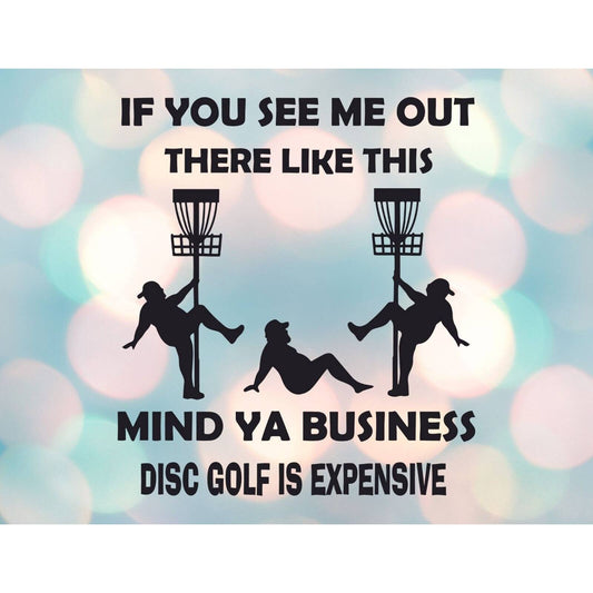 Disc Golf Funny Stripper Man BUBBLES Mousepad Mouse Pad Computer Golf Gift