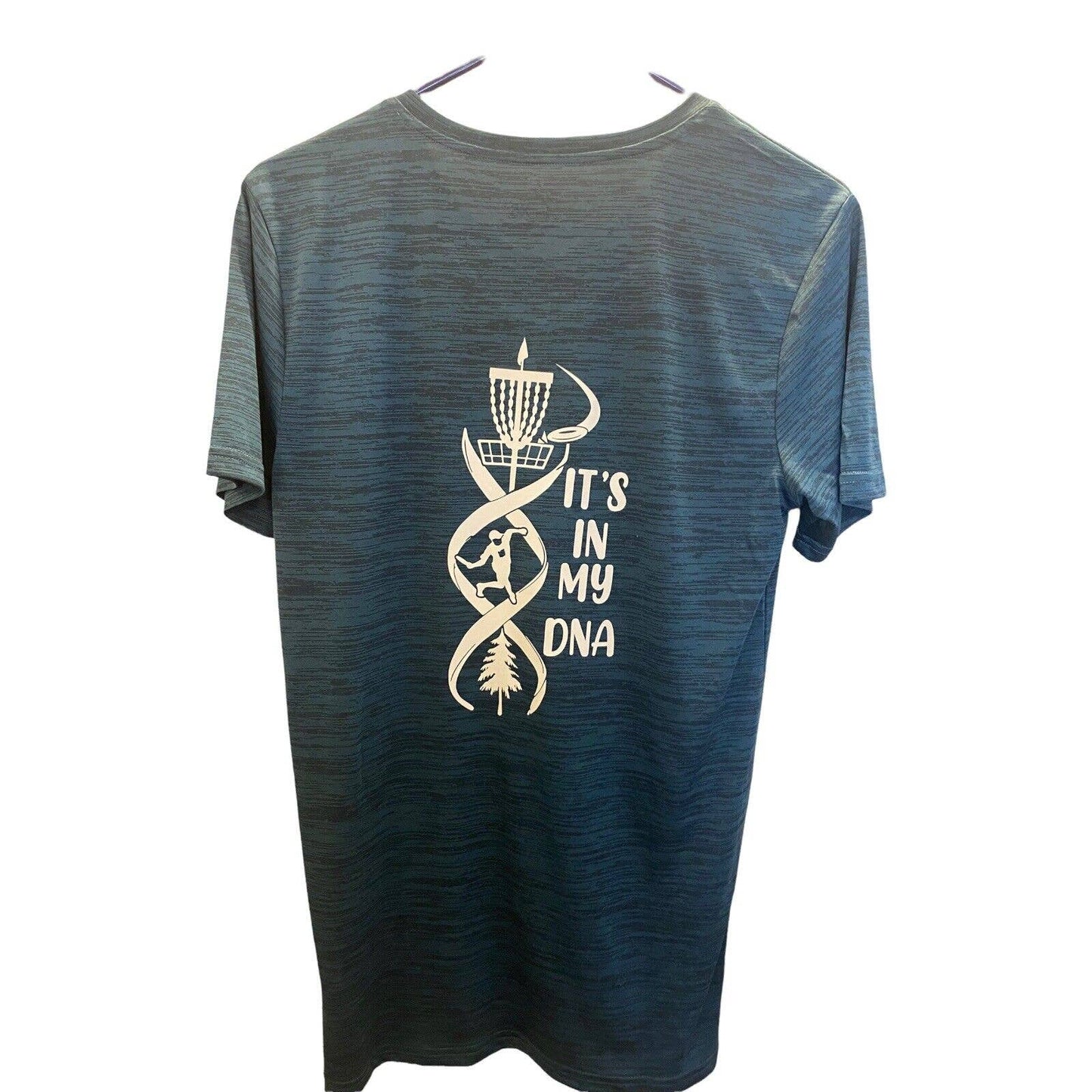 Disc Golf Shirt UNISEX Its In My DNA Jersey Active XS TEAL Blue Dri Fit